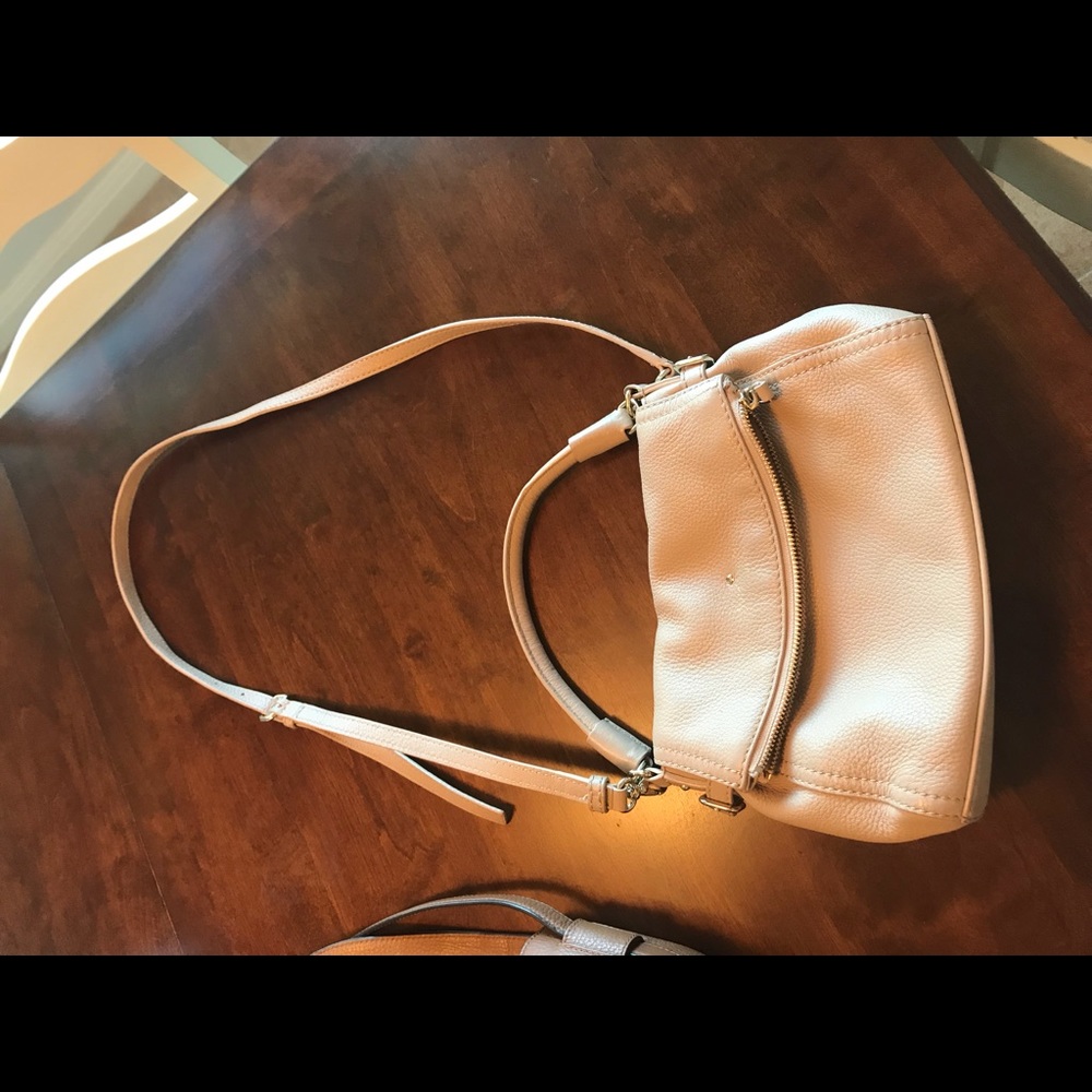 Kate spade tan leather crossbody purse